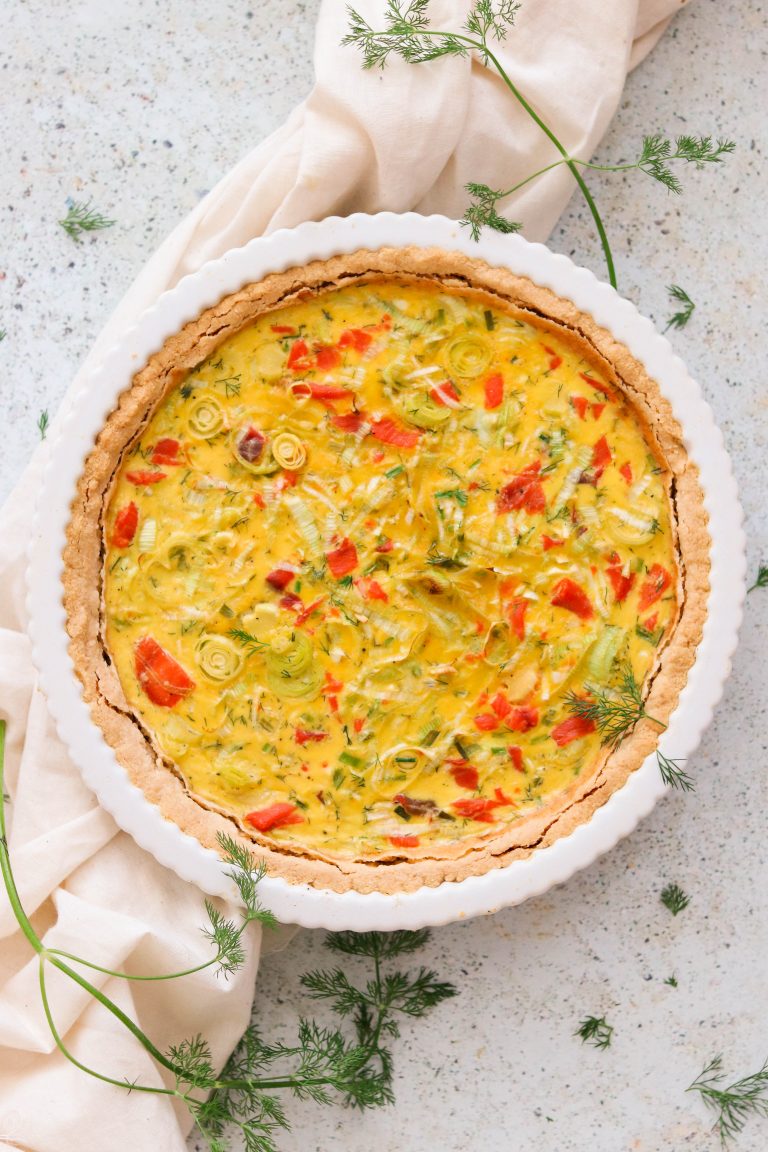 Paleo & Keto Quiche with Smoked Salmon and Leeks What Great Grandma Ate