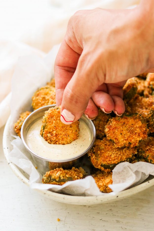 Keto Air Fryer Fried Pickles (Paleo, Whole30) What Great Grandma Ate