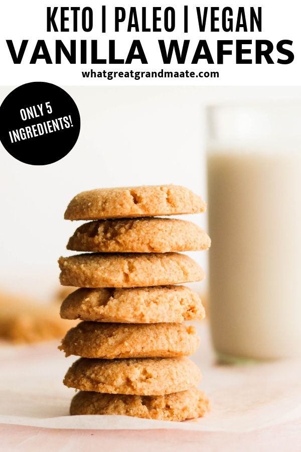Keto Vanilla Wafers (Vegan & Paleo Option) What Great Grandma Ate