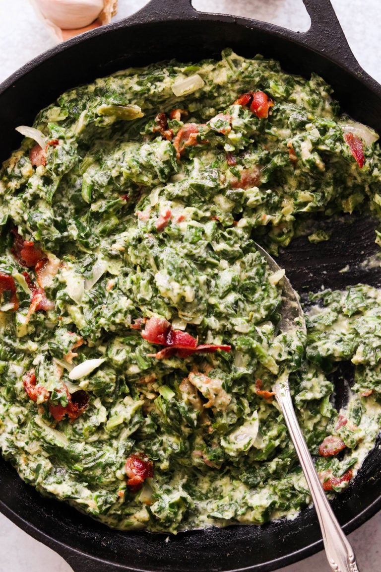 Paleo Creamed Spinach with Bacon (Whole30, Keto) – What Great Grandma Ate