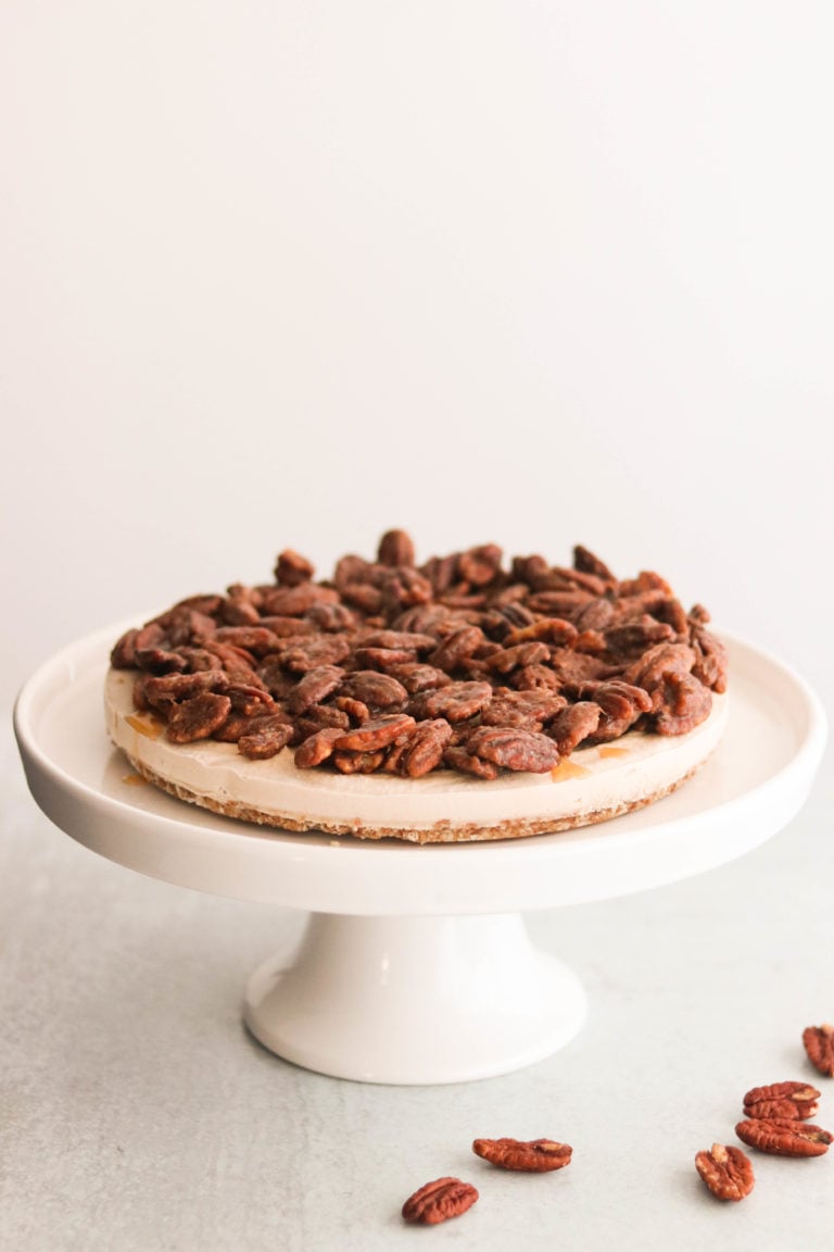 Paleo & Vegan Pecan Pie Cheesecake (No Bake) What Great Grandma Ate
