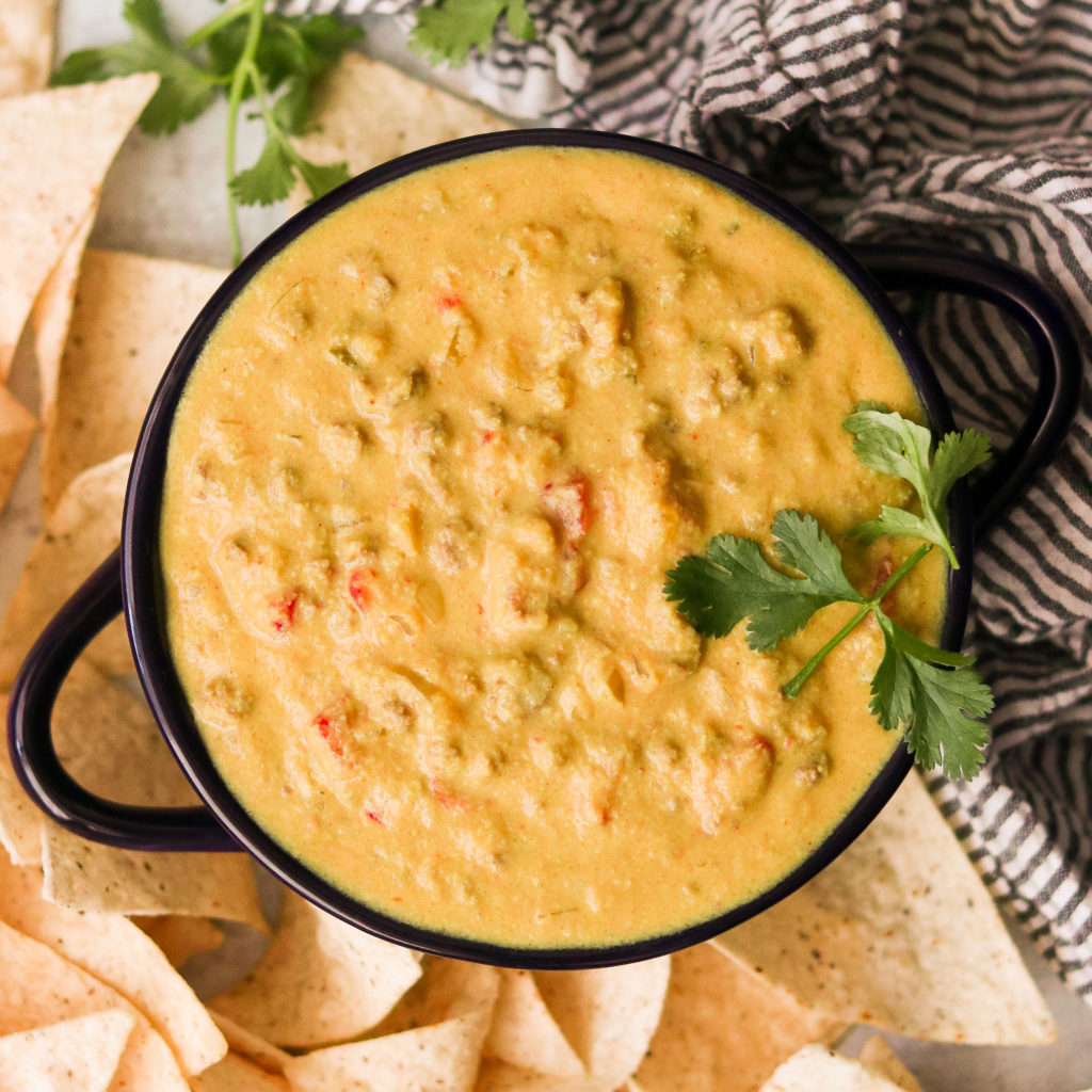 Dairy Free Queso Dip with Ground Beef (Paleo, Whole30, Keto) What