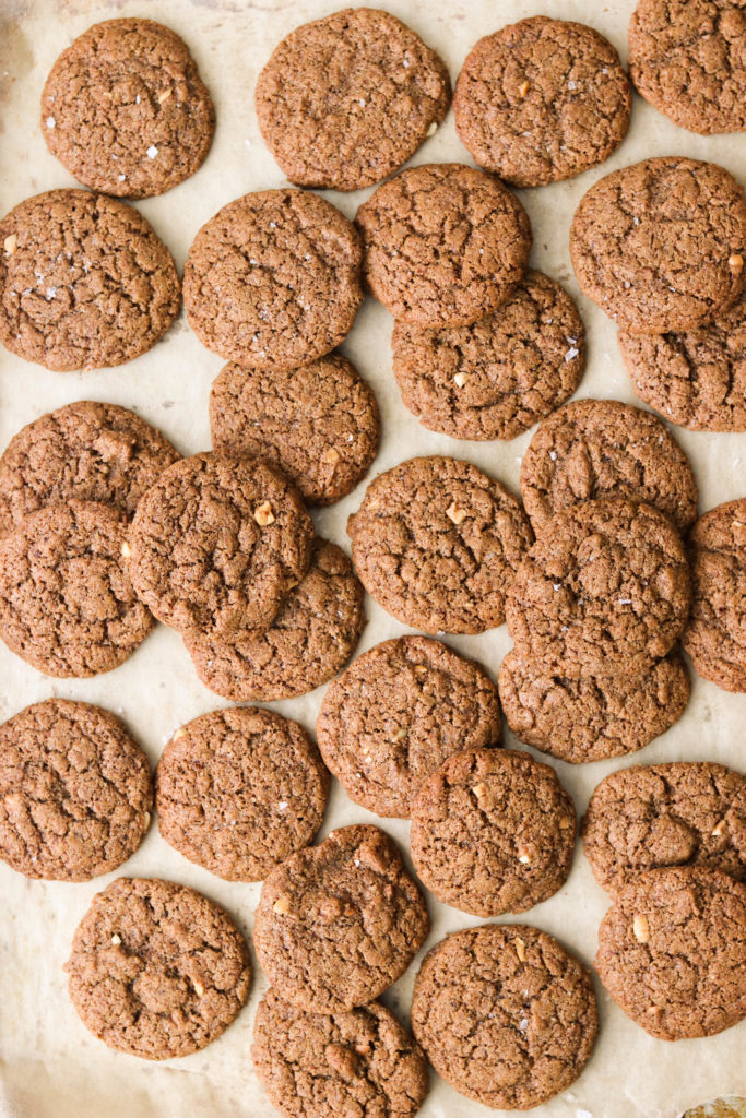 paleo flourless cookies fresh out of the oven