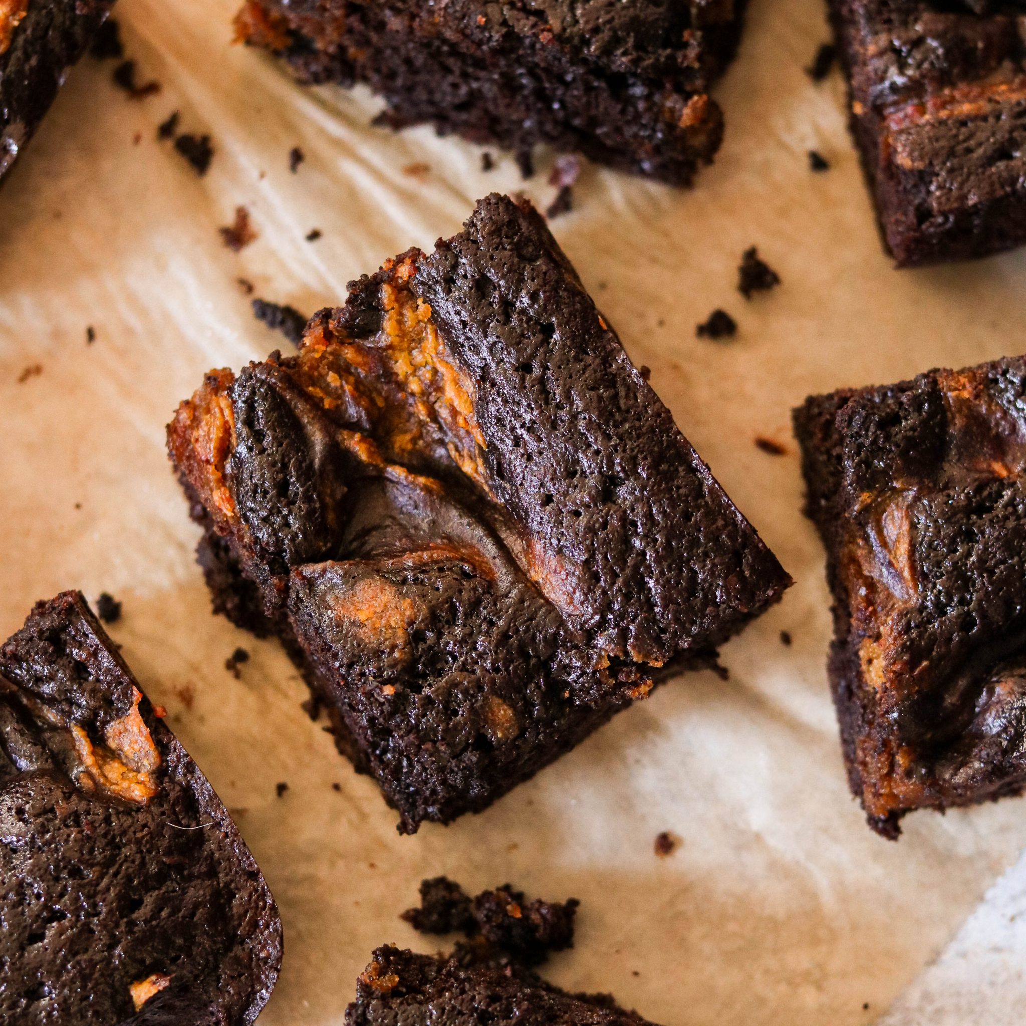 Paleo Pumpkin Swirl Brownies (Grain Free, Dairy Free) What Great