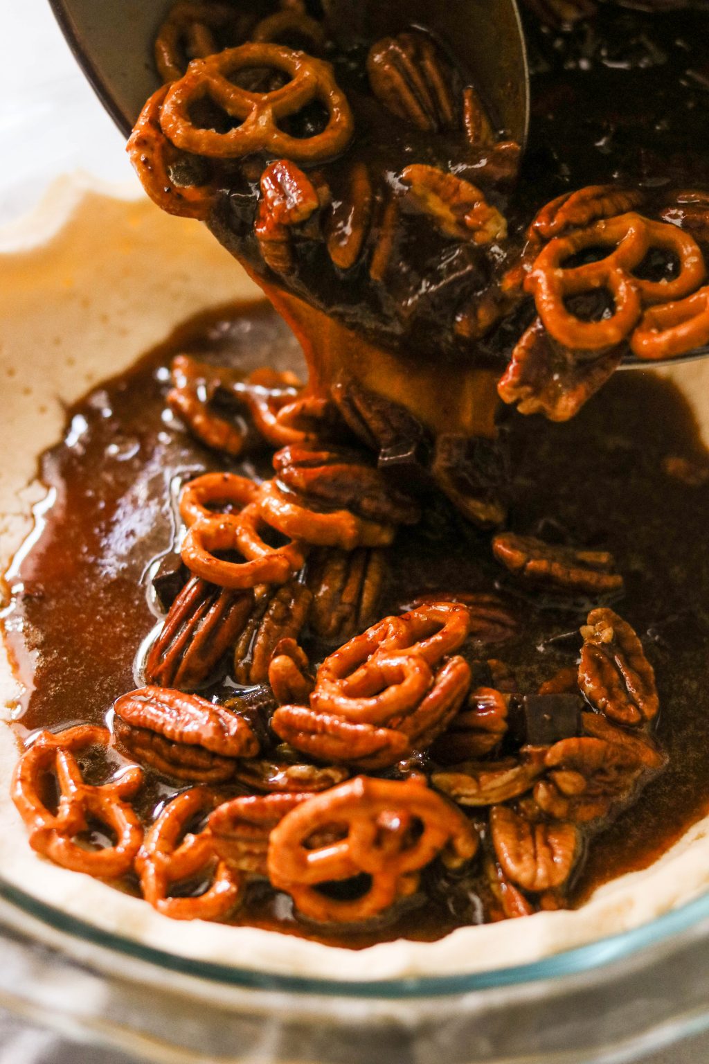 Chocolate Chip Pretzel Pecan Pie (Gluten Free, Paleo) What Great