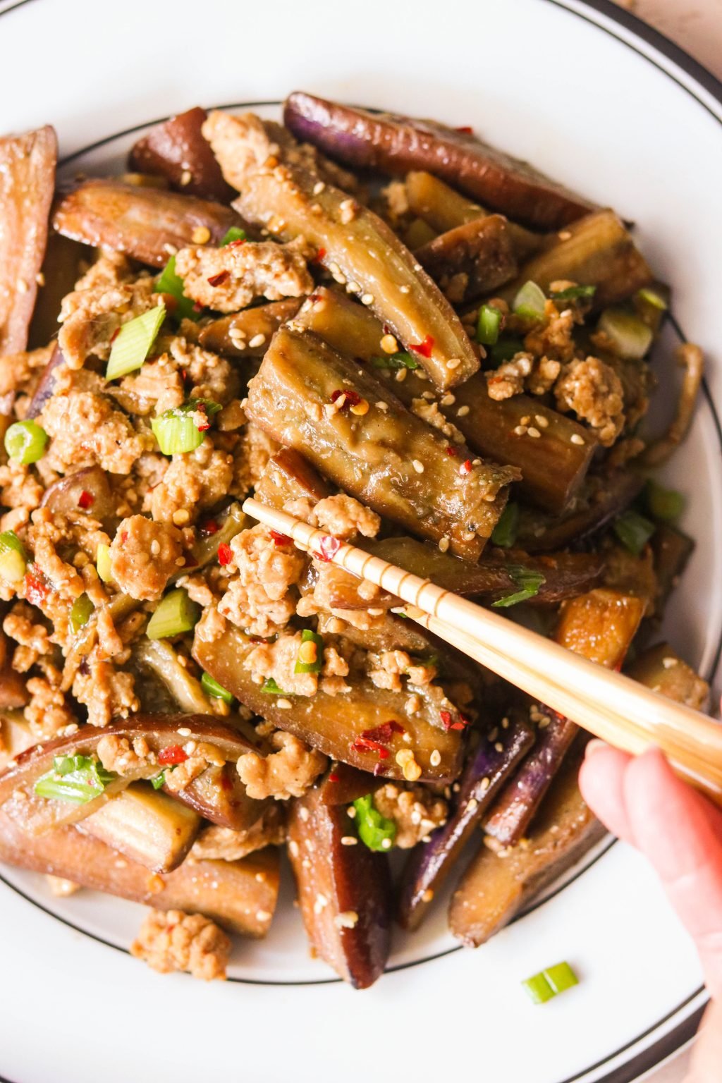 Whole30 Chinese Eggplant and Pork (Paleo, Gluten Free) What Great