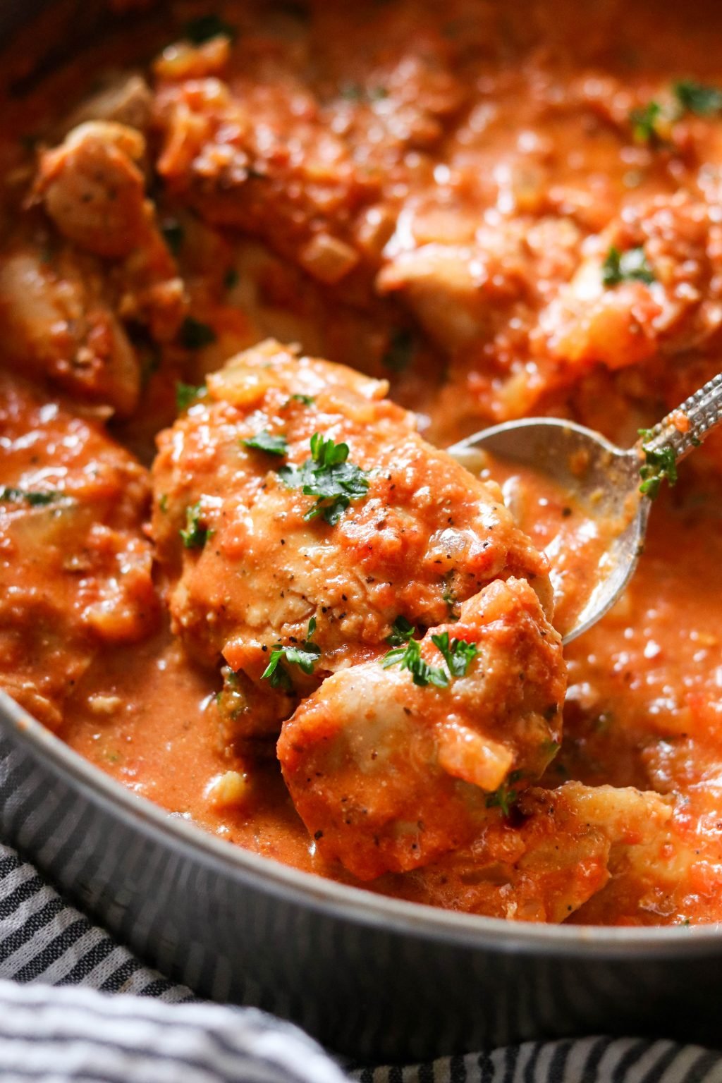 Chicken with Creamy Tomato Sauce (Paleo, Whole30) Instant Pot or