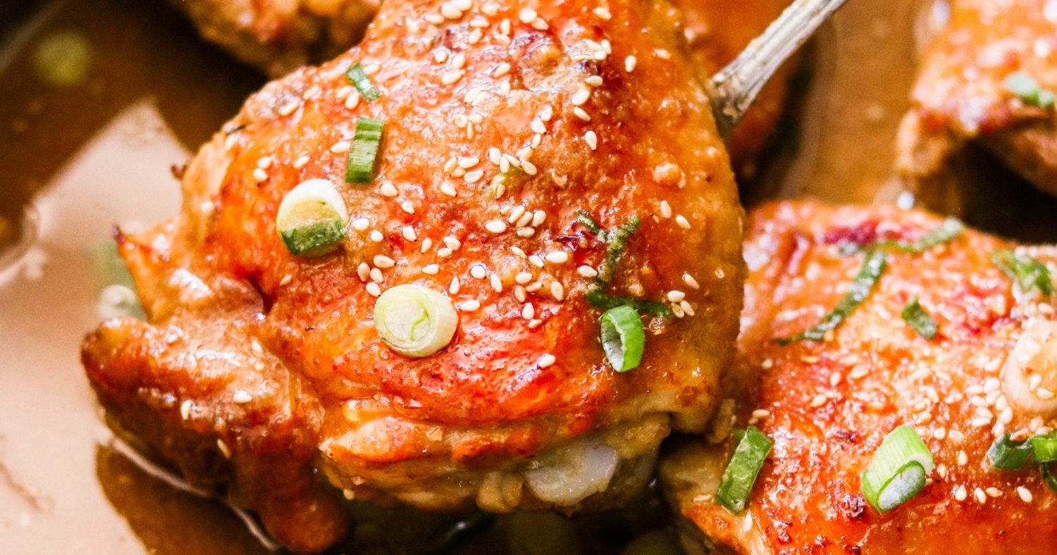 Baked Asian Chicken Thighs (Paleo, Whole30)