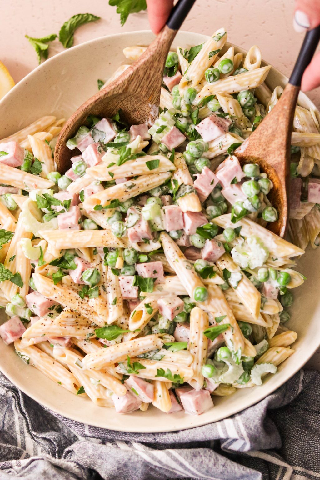 Ham and Pea Pasta Salad (Paleo Option) What Great Grandma Ate