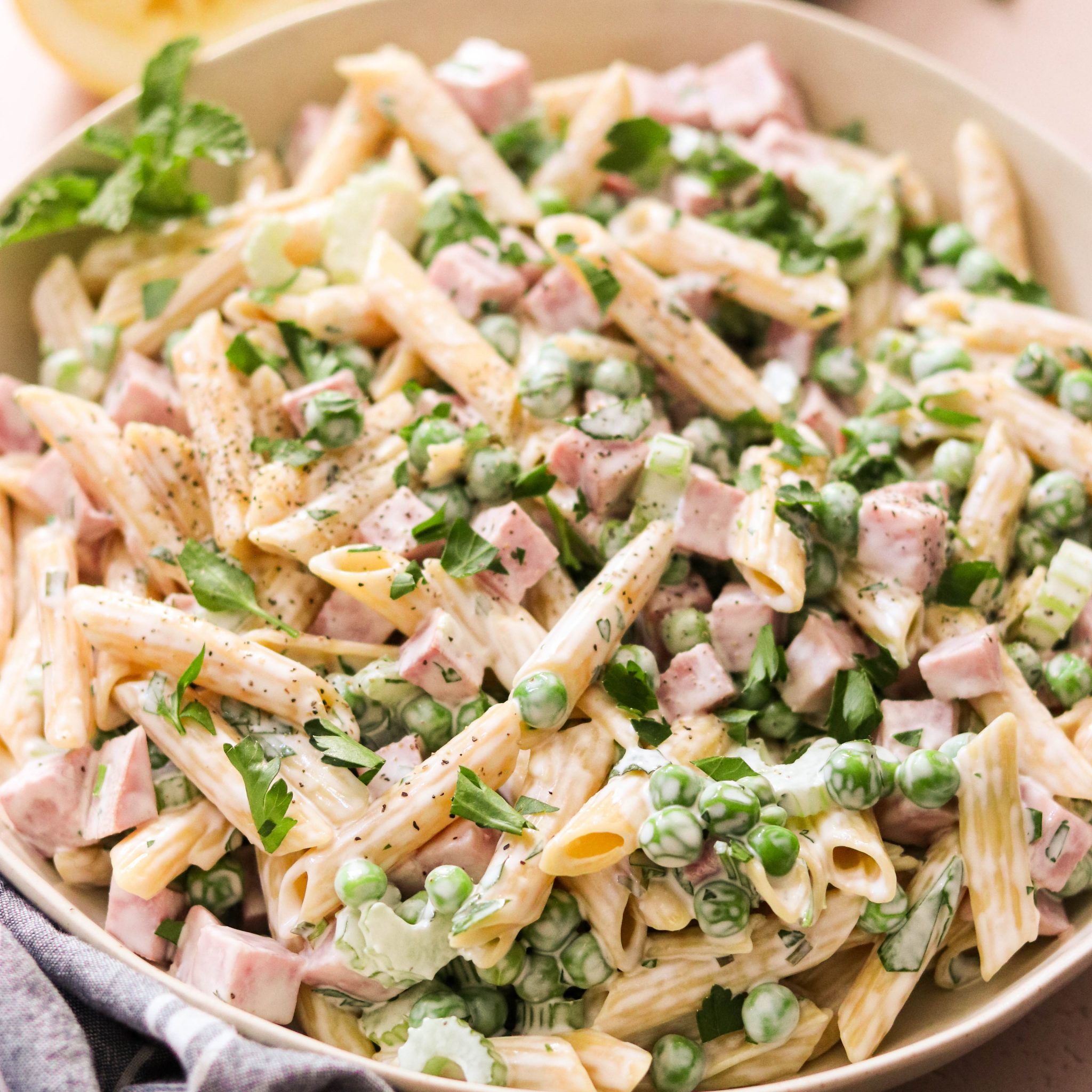Ham and Pea Pasta Salad (Paleo Option) What Great Grandma Ate