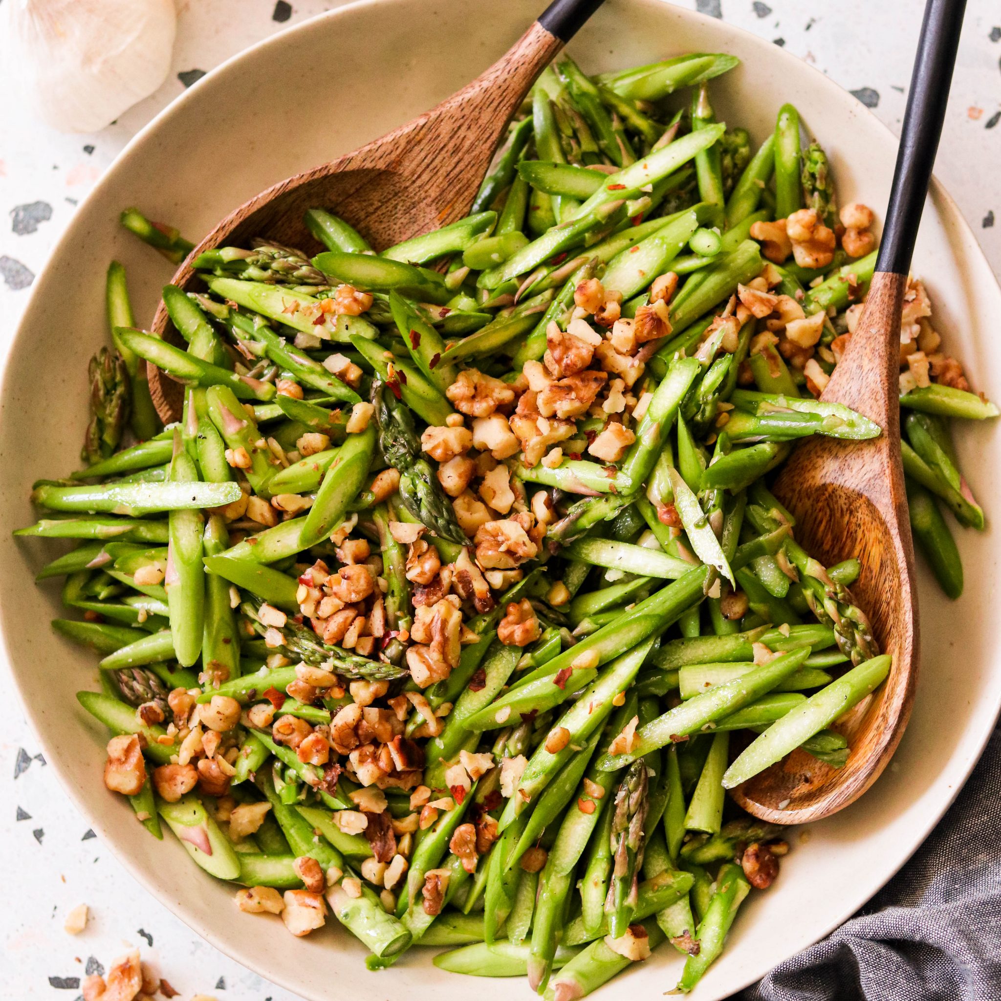 Raw Asparagus Salad (Paleo, Whole30, Vegan, Low Carb) What Great