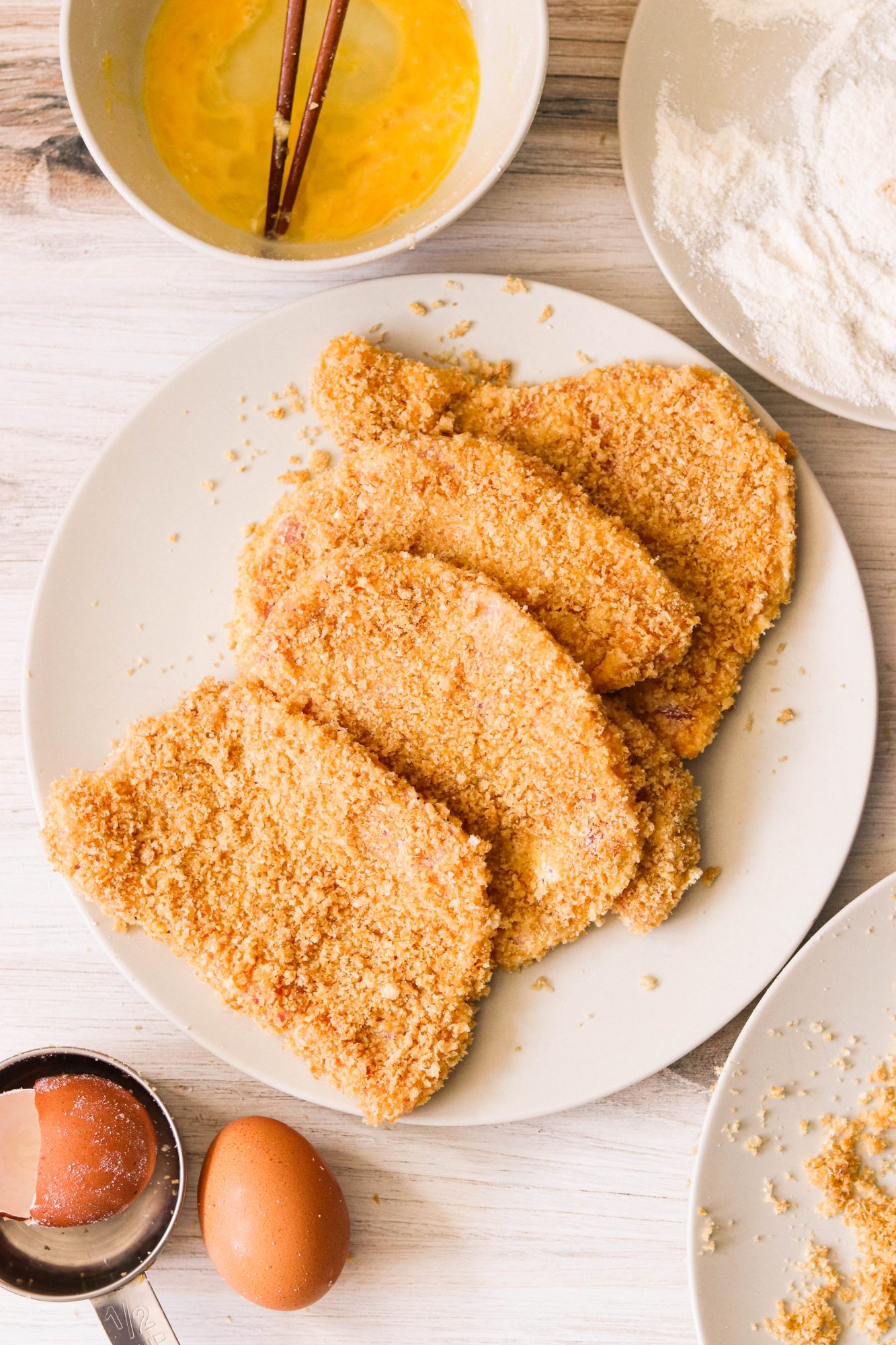 Air Fryer Tonkatsu (Japanese Fried Pork Cutlet) Paleo, Whole30, Keto