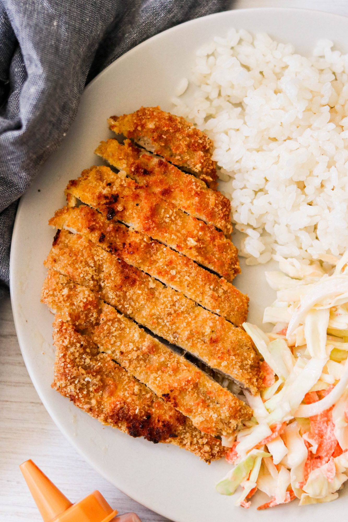 Air Fryer Tonkatsu (Japanese Fried Pork Cutlet) Paleo, Whole30, Keto