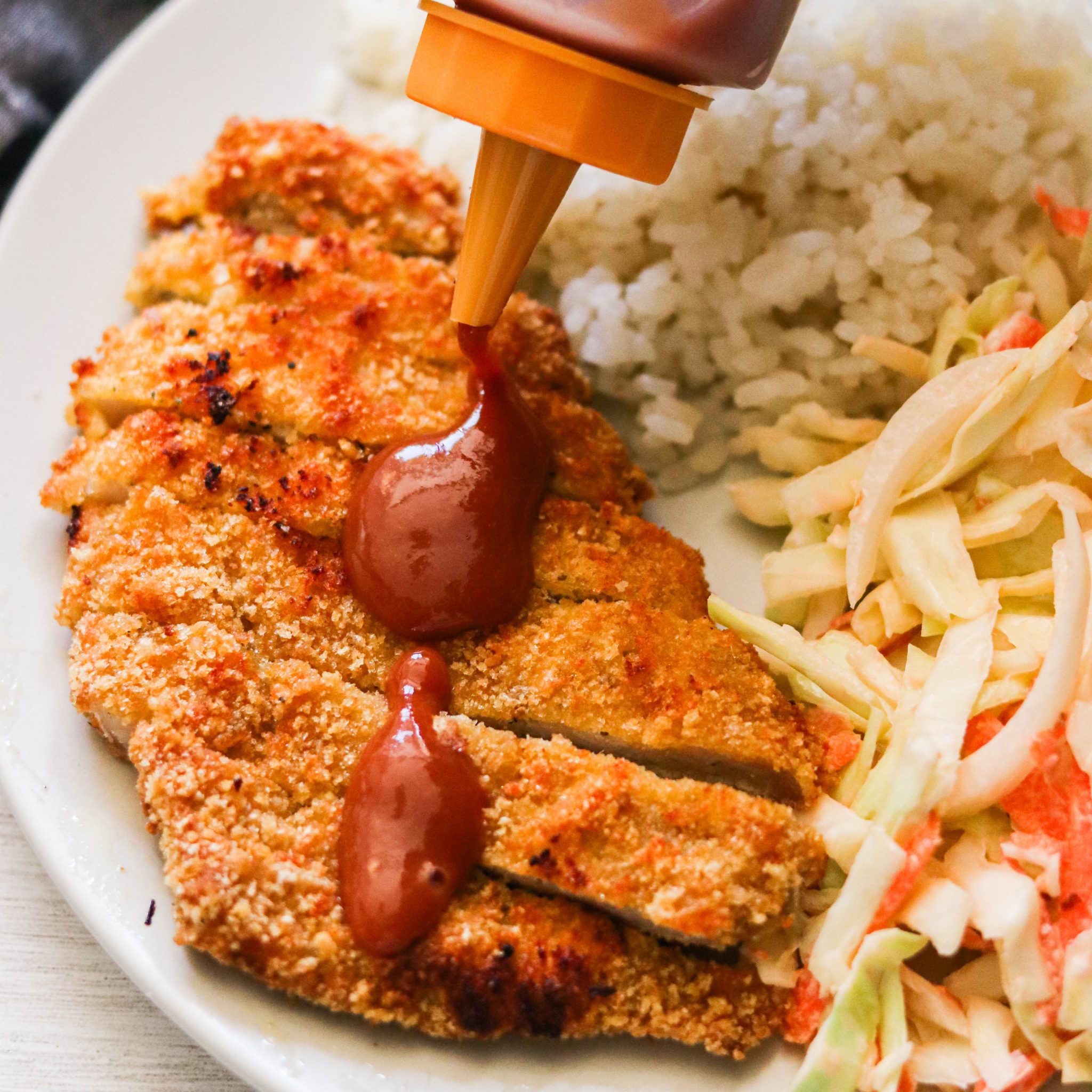 Air Fryer Tonkatsu (Japanese Fried Pork Cutlets)