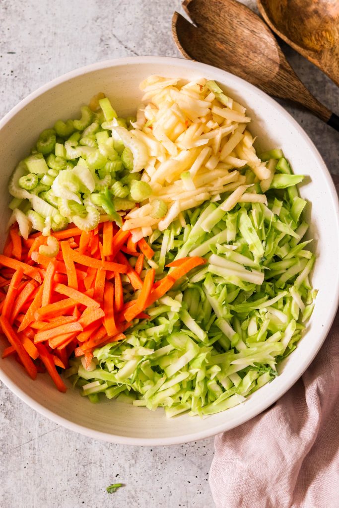 ingredients for broccoli stem salad recipe