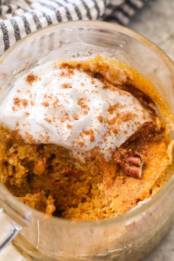 paleo pumpkin mug cake