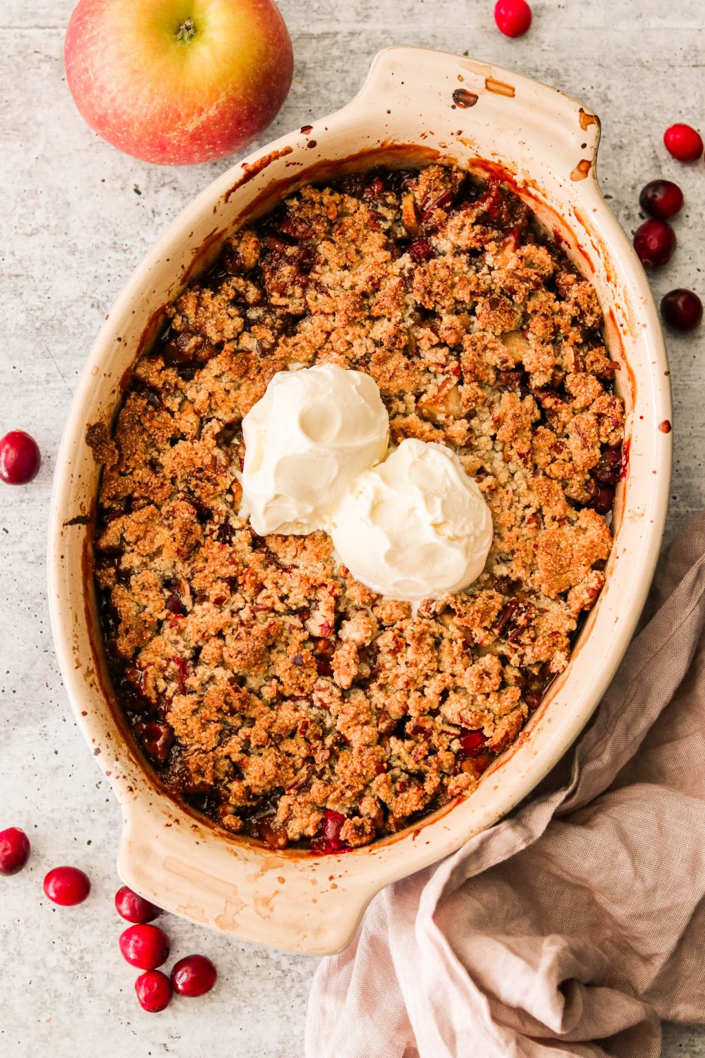 Healthy Apple Cranberry Crisp (Paleo, Vegan) What Great Grandma Ate