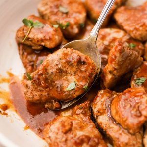 pork tenderloin in garlic sauce