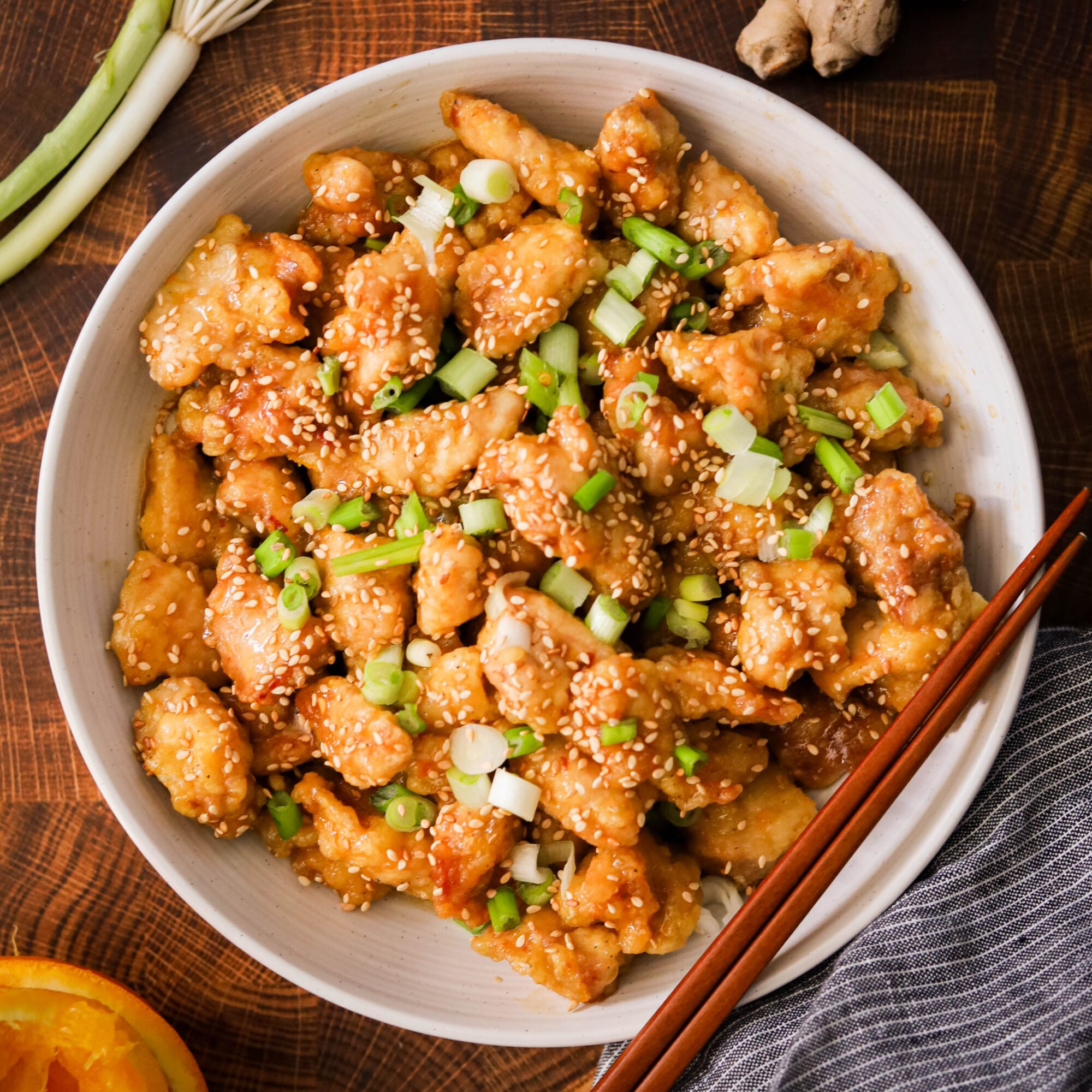 30 Minute Instant Pot Orange Chicken (Paleo, Whole30)