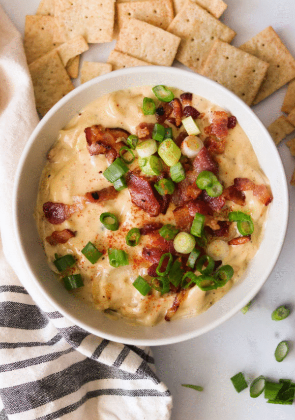 Caramelized Onion and Bacon Dip