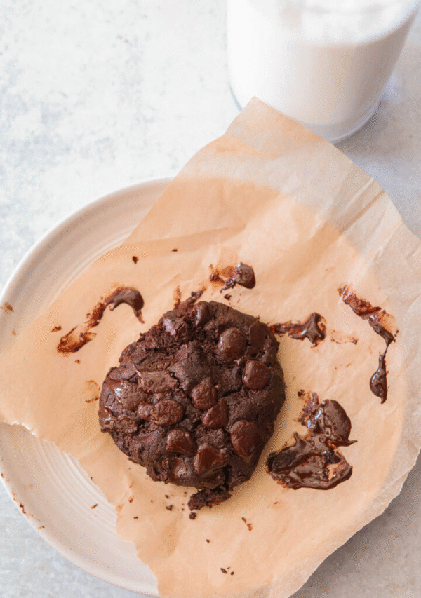Double Chocolate Chip Microwave Cookie