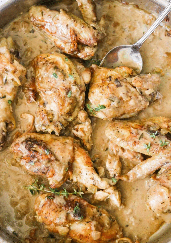 One Pan Creamy Dijon Mustard Chicken