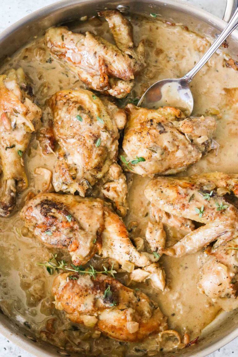One Pan Easy Creamy Dijon Mustard Chicken Recipe