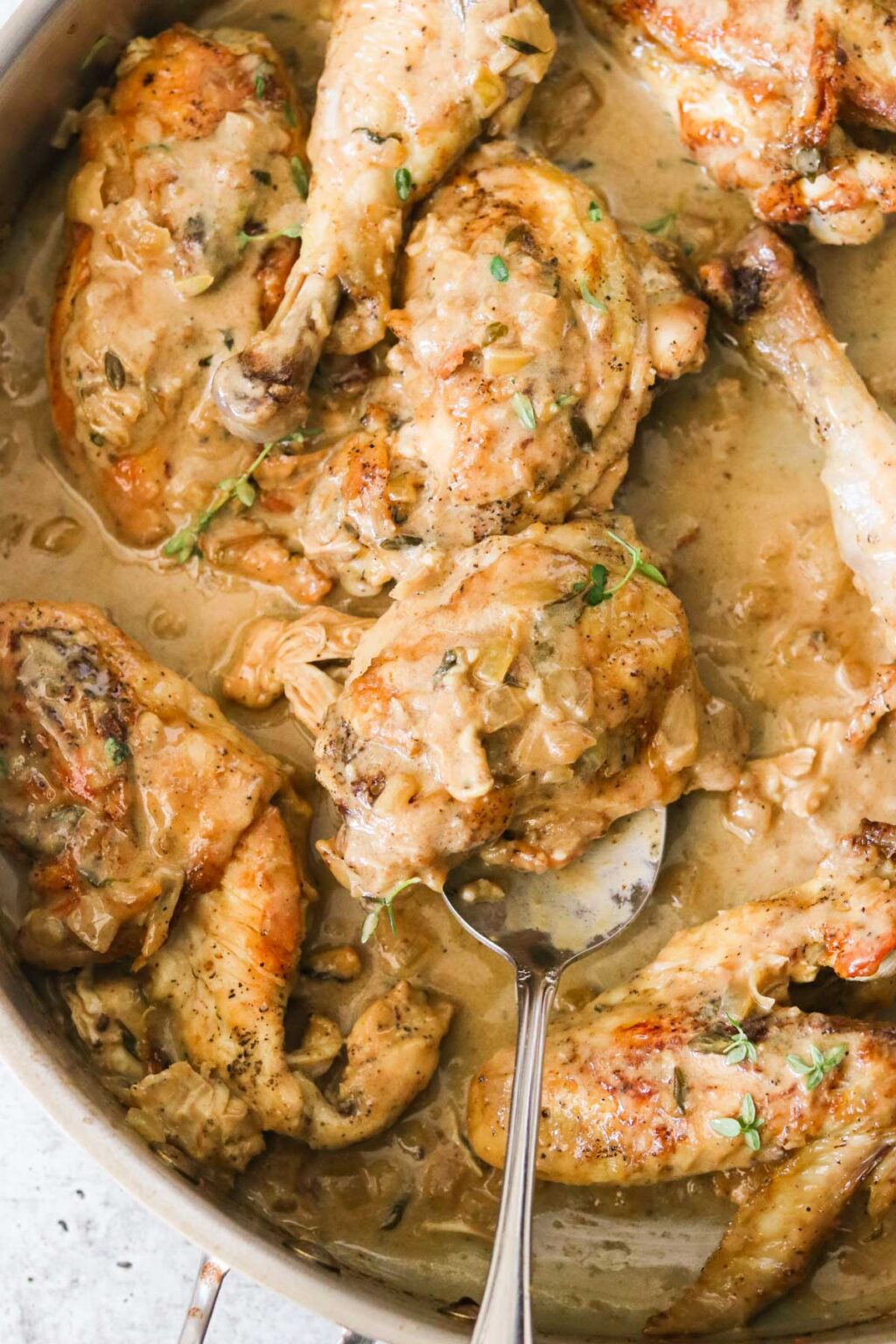 One Pan Easy Creamy Dijon Mustard Chicken Recipe