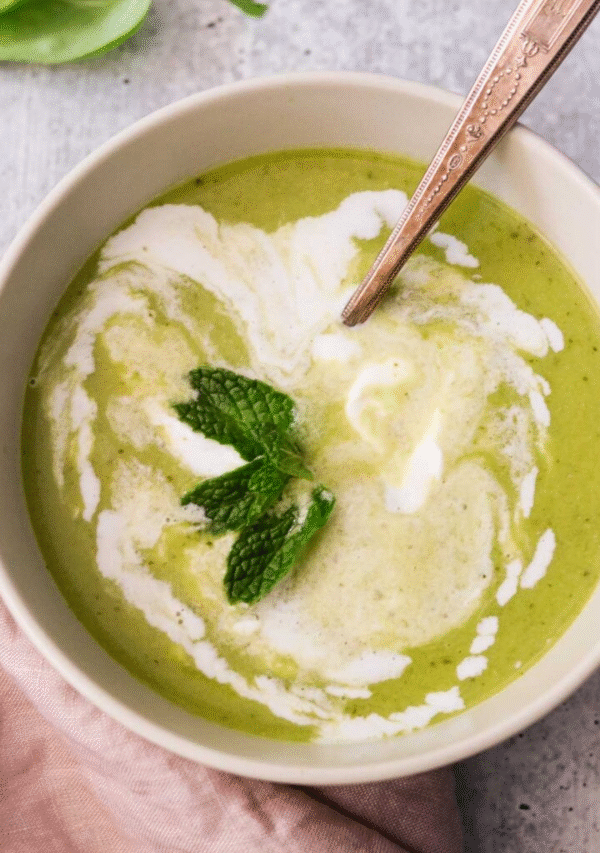 Creamy Vegan Green Pea Soup