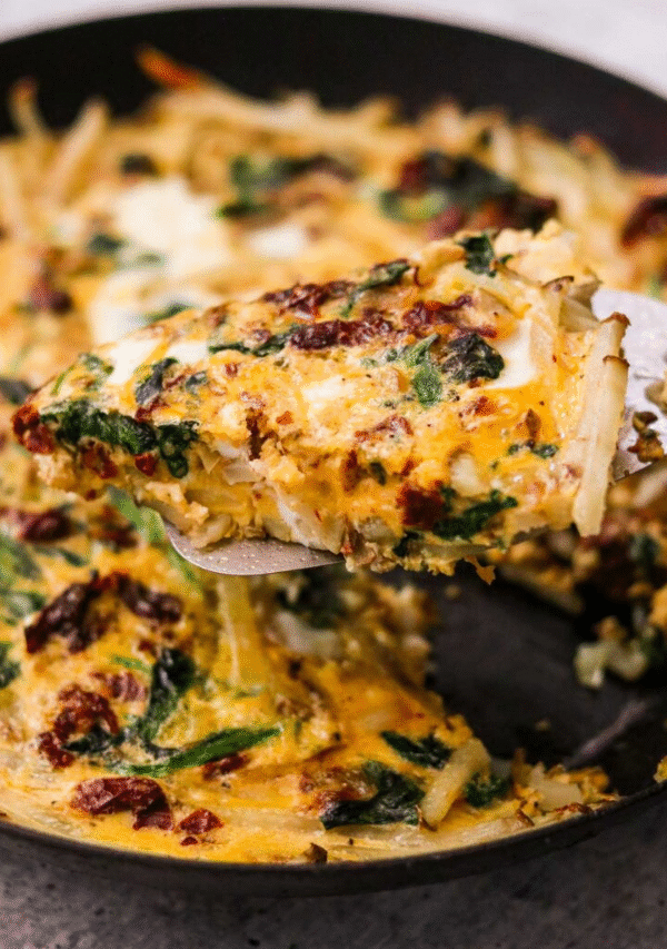 Dairy Free Veggie Frittata with Potato Crust