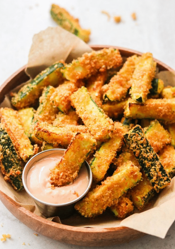 Keto Zucchini Fries in the Air Fryer