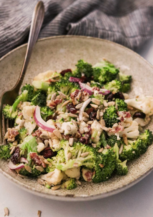 Broccoli Cauliflower Salad
