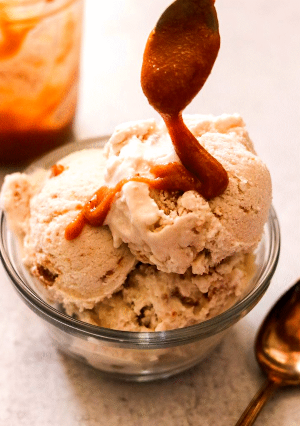 Homemade Salted Caramel Ice Cream
