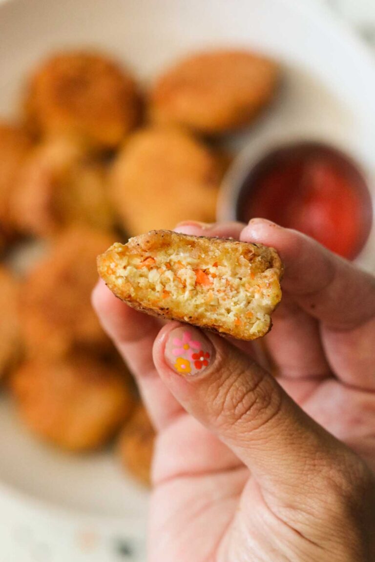 Easy Homemade Veggie Nuggets (with Chicken option!)