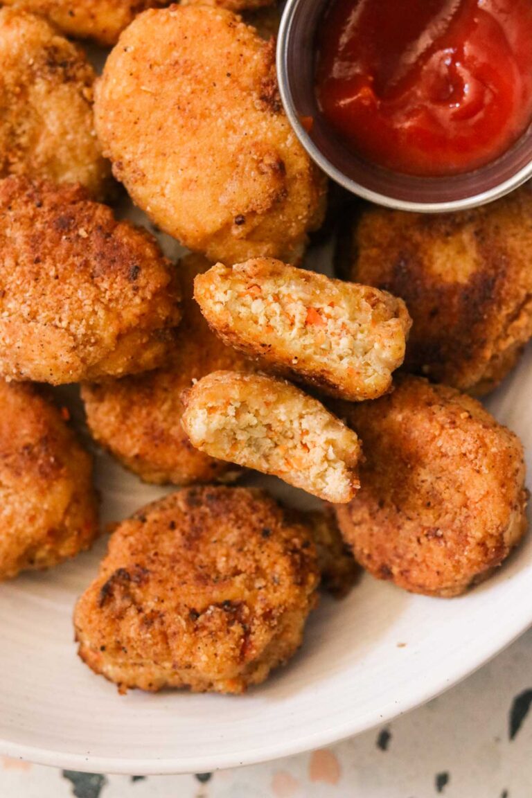 Easy Homemade Veggie Nuggets (with Chicken option!)