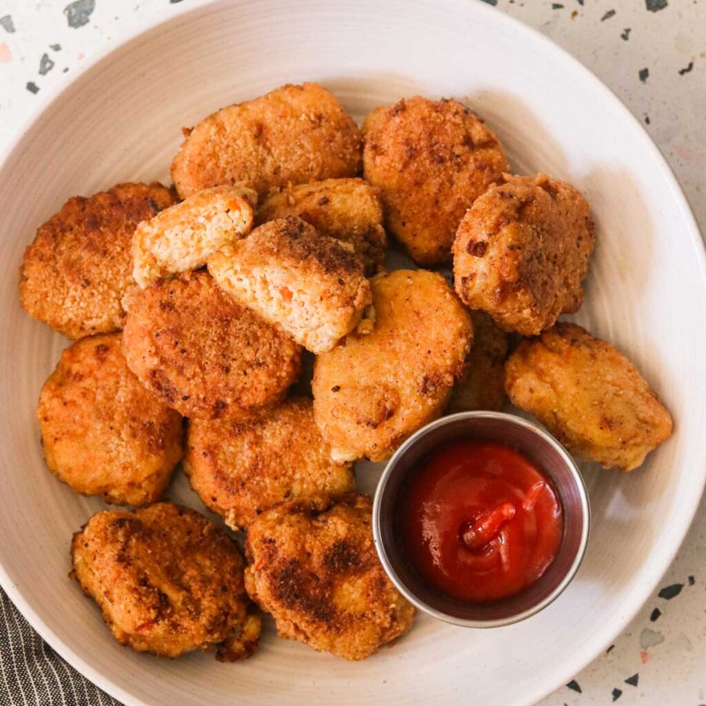 Easy Homemade Veggie Nuggets (with Chicken option!)