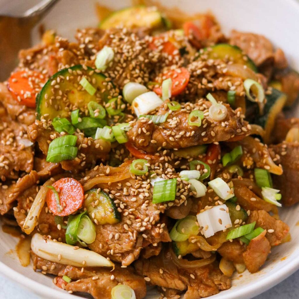 Korean Pork Bulgogi Recipe (Spicy & NonSpicy Option)