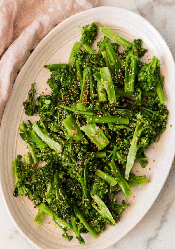 Sesame Broccolini – Blanched