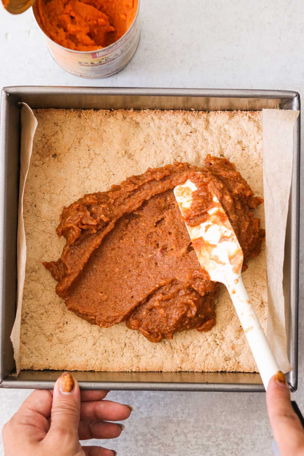 Peanut Butter Pumpkin Bars (Vegan, Gluten Free) Only 8 Ingredients!