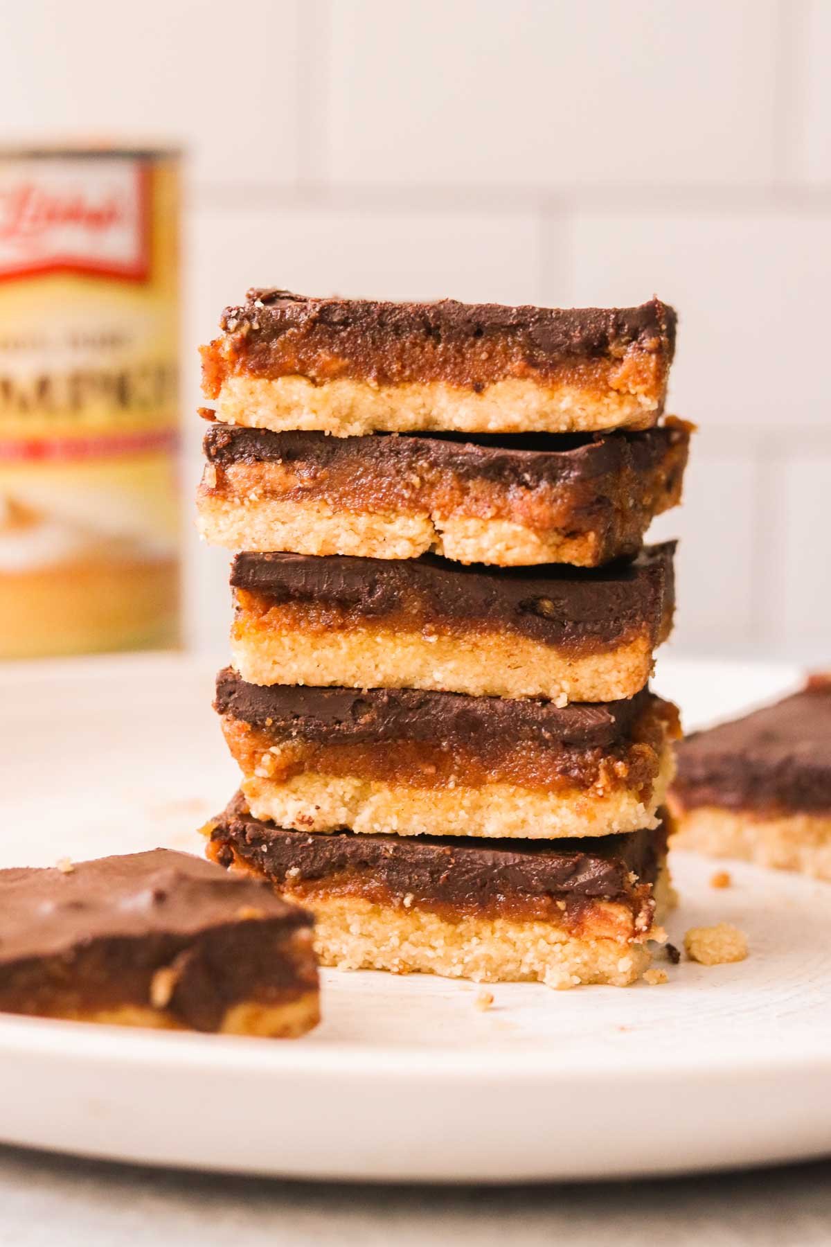 Peanut Butter Pumpkin Bars (Vegan, Gluten Free) Only 8 Ingredients!