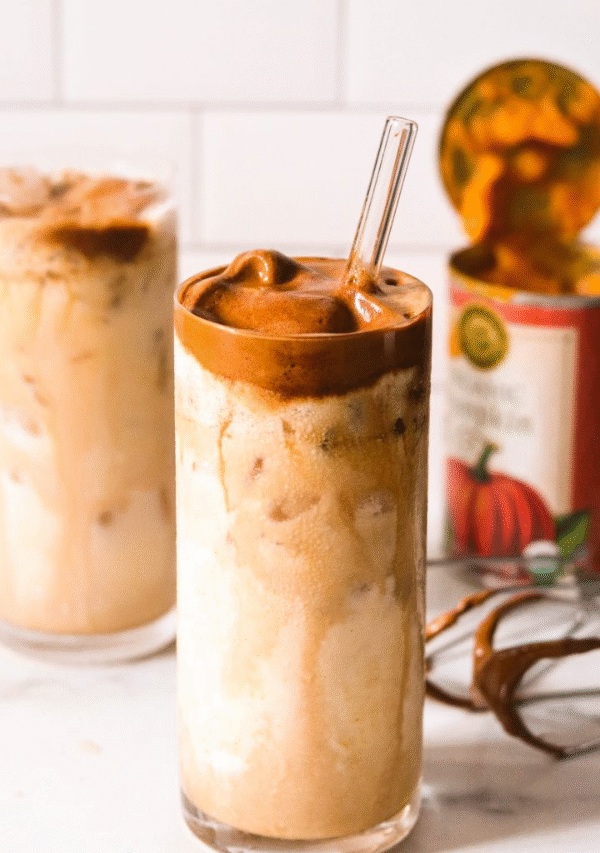 Pumpkin Spice Whipped Coffee (Dalgona Coffee)