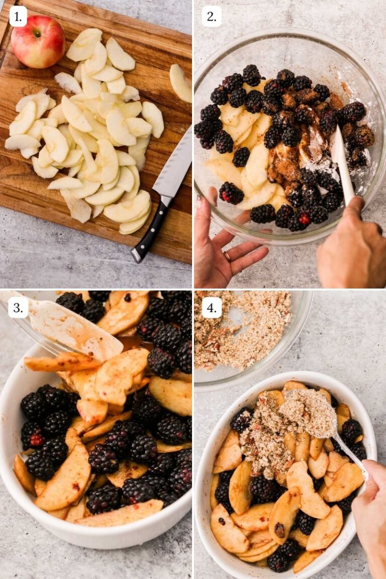 Easy Blackberry and Apple Crumble Recipe (Vegan)