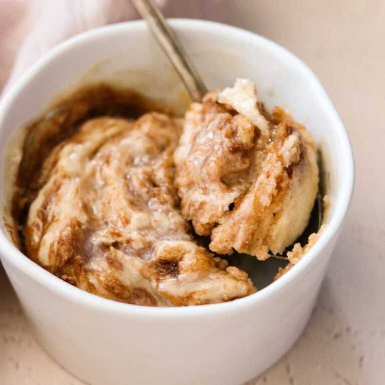 Gluten Free Cinnamon Roll in a Mug (Vegan) What Great Grandma Ate