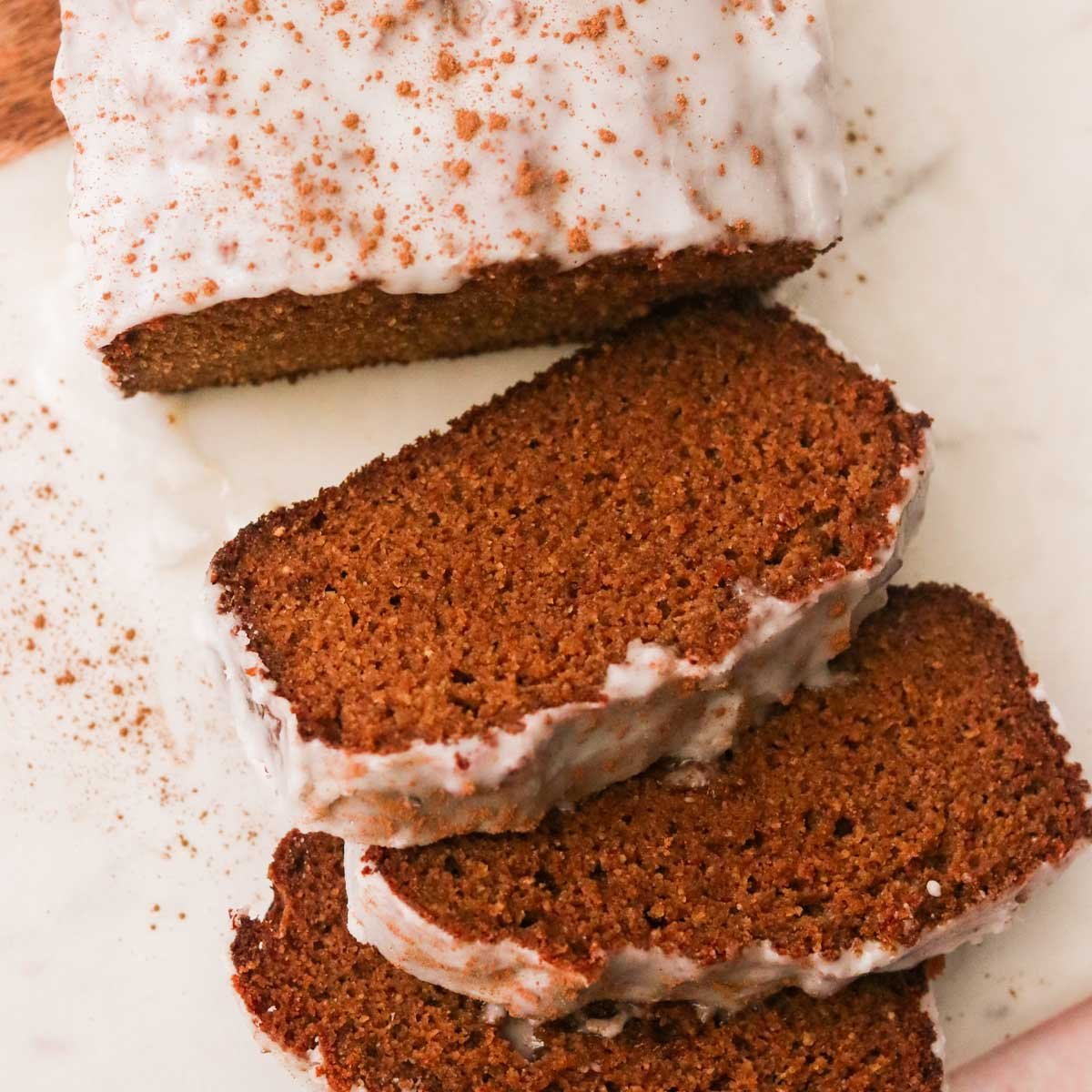 Sweet & Spiced Gluten Free Gingerbread Loaf