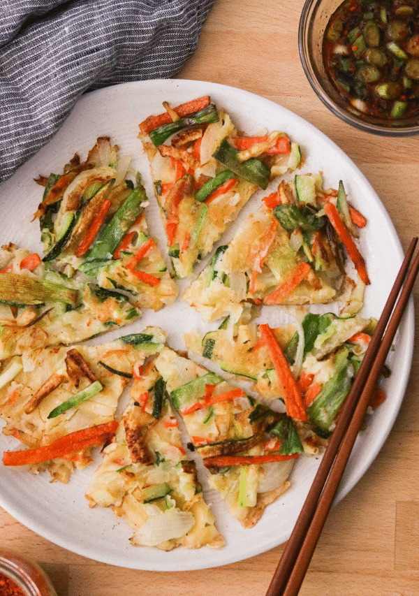 Easy Korean Vegetable Pancakes -Yachaejeon