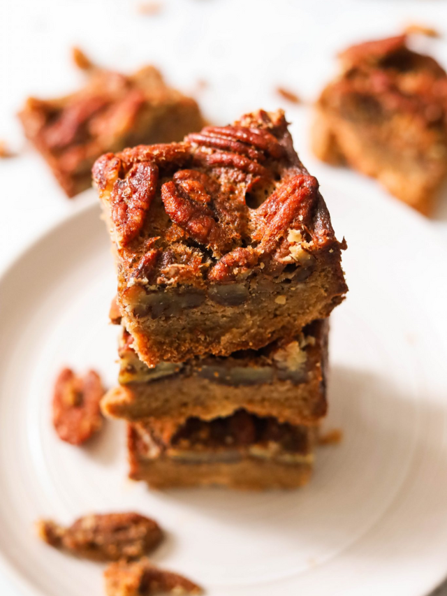 GlutenFree Pecan Pie Bars What Great Grandma Ate