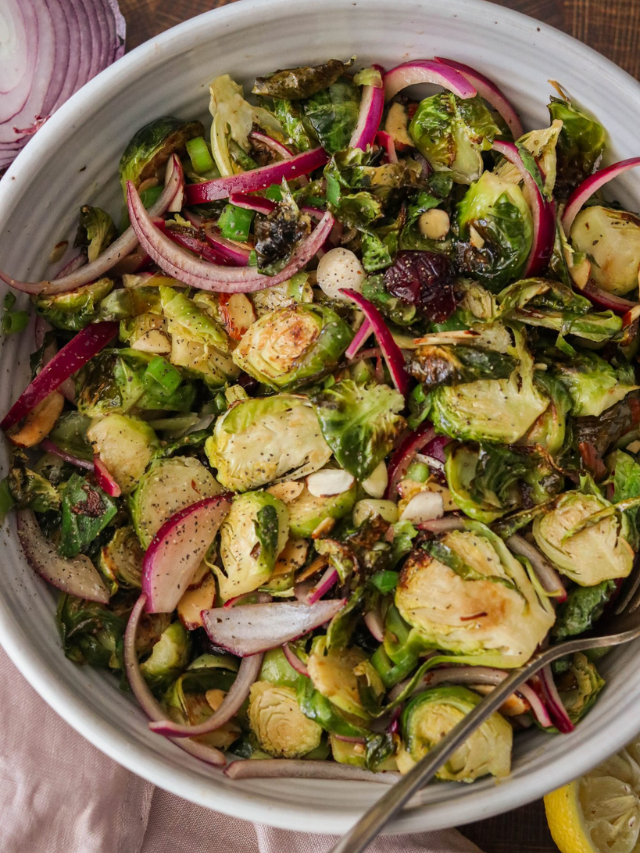Roasted Brussels Sprouts Salad What Great Grandma Ate