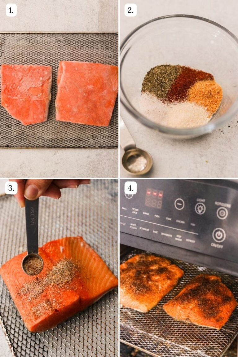 Healthy Air Fryer Frozen Salmon No Thaw! What Great Grandma Ate