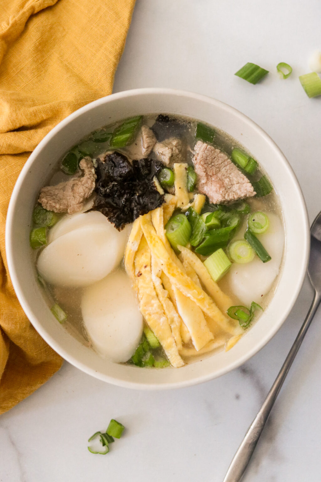 TteokGuk 떡국 Korean Rice Cake Soup What Great Grandma Ate