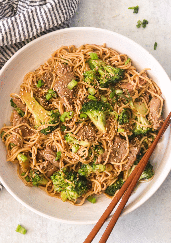 Beef and Broccoli Ramen Stir Fry